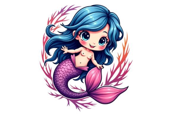 Adorable Trendy Funny Retro Mermaid SVG Review