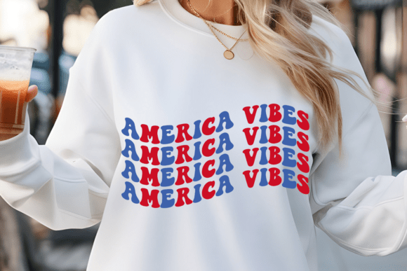 America Vibes SVG Review: Retro 4th of July Embroidery Design