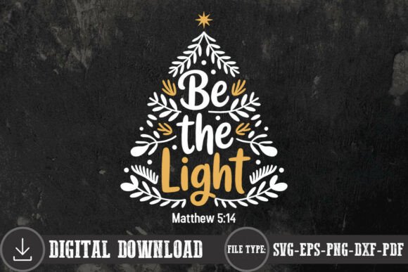 Be the Light SVG Retro Christmas SVG PNG Review