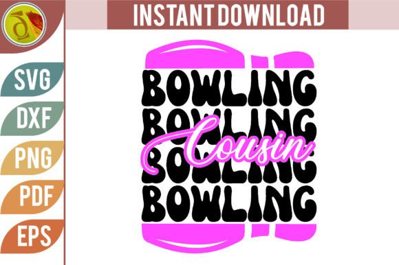 Bowling Cousin Bowling SVG Retro Review