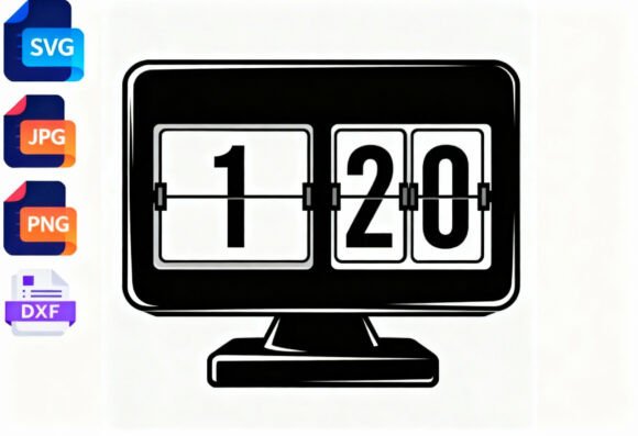 Flip Clock 120 SVG Retro Digital Time Review