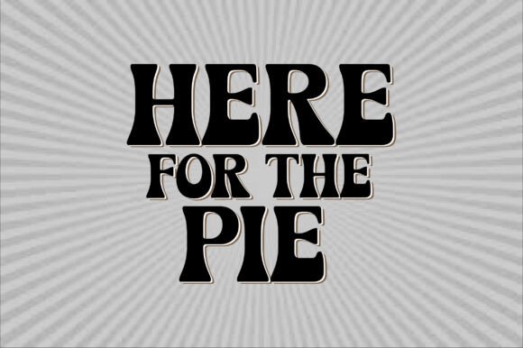 Here for the Pie SVG Retro Design Review