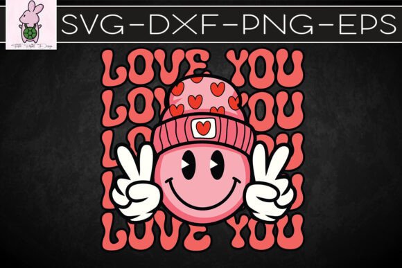 Love You Smiley Face Retro Valentine SVG Review