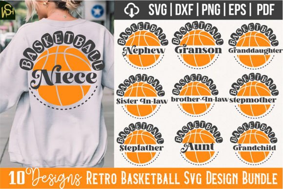 Retro Basketball Svg Design Bundle Review