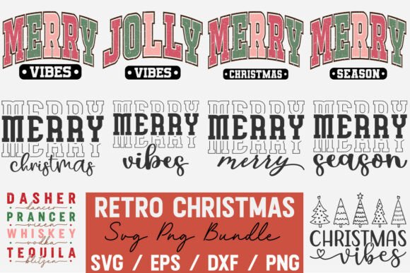 Retro Christmas SVG PNG Bundle Review