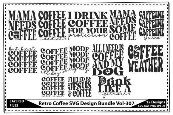 Retro Coffee SVG Design Bundle Vol-307 Review