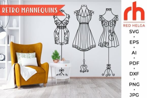 Retro Mannequins SVG Review