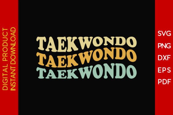Retro Taekwondo SVG PNG Review