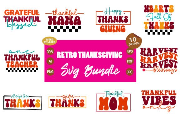 Retro Thanksgiving Svg Bundle Vol.1 Design Review