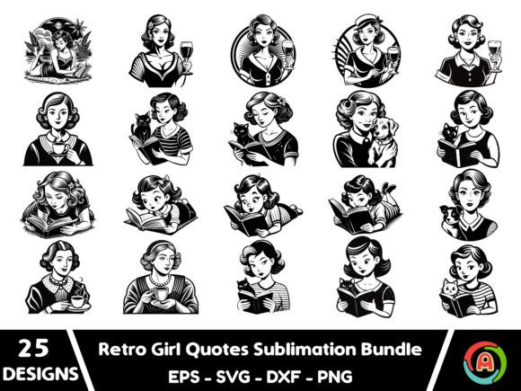 Retro Woman Svg Bundle Review