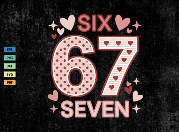 Six Seven Valentine Retro Shirt SVG PNG Review